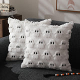 Spooky Ghost Plush Halloween Cushion Cover - 3D Design for Festive Decor
