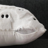 Spooky Ghost Plush Halloween Cushion Cover - 3D Design for Festive Decor