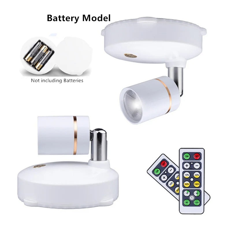 SpotLight - Wireless LED Spotlight with Remote Control & Dimming
