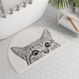 Spy Kitty - Non-Slip Bath Mat with Playful Cat Design