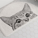 Spy Kitty - Non-Slip Bath Mat with Playful Cat Design