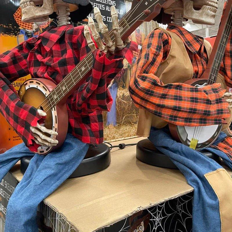 StrumSpook - Interactive Glowing Banjo Skeletons for Halloween