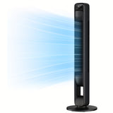 Stylish Bladeless Tower Fan with Remote, 3 Settings & Oscillation