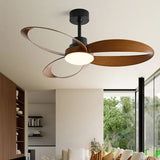 Stylish Modern Ceiling Fan with Lights and Wood Blades