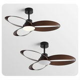 Stylish Modern Ceiling Fan with Lights and Wood Blades