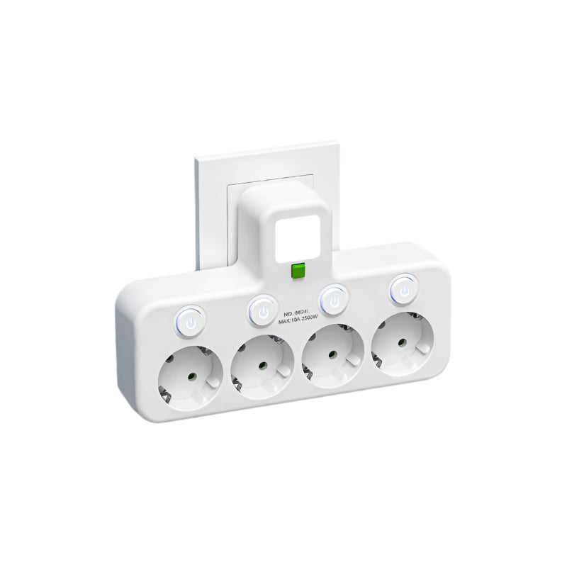 Surge Protector Power Strip with USB & Type-C Ports - 3-4 Sockets, Child Safety Features