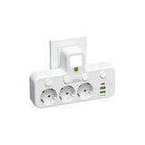 Surge Protector Power Strip with USB & Type-C Ports - 3-4 Sockets, Child Safety Features