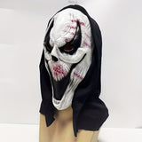 Terrifying Skull Mask - Full Head Design with Hood for Halloween