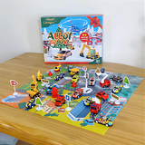 Toy Car Advent Calendar - 24 Mini Vehicles for Kids