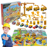 Toy Car Advent Calendar - 24 Mini Vehicles for Kids