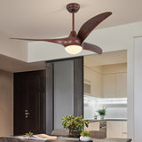 Traditional Ceiling Fan Light with Integrated LED & Remote