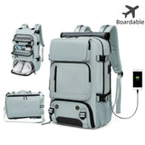TravelMax - Waterproof Travel Backpack with USB Port & Shoe Compartment