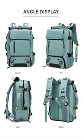 TravelMax - Waterproof Travel Backpack with USB Port & Shoe Compartment