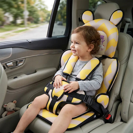 TravelSafe Foldable Child Car Booster Seat - Portable & Compact