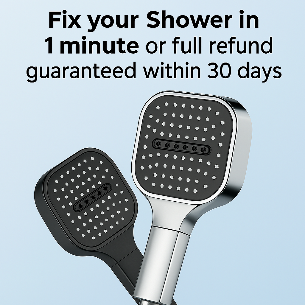 TurboBoost Filtered High Pressure Shower Head - Rainfall & Jet Spray