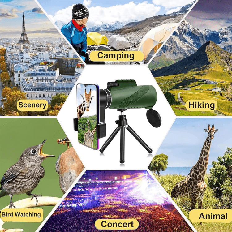 Ultra-Zoom 600x Compact Monocular - HD Clarity & Lightweight Design