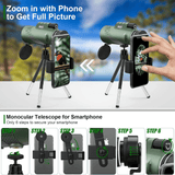 Ultra-Zoom 600x Compact Monocular - HD Clarity & Lightweight Design