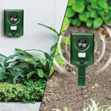 Ultrasonic Cat Repellent Outdoor with PIR Motion Sensor - Keep Cats Out of Garden