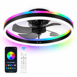 Ventorya - Modern Ceiling Fan with Dimmable LED Lights & Remote