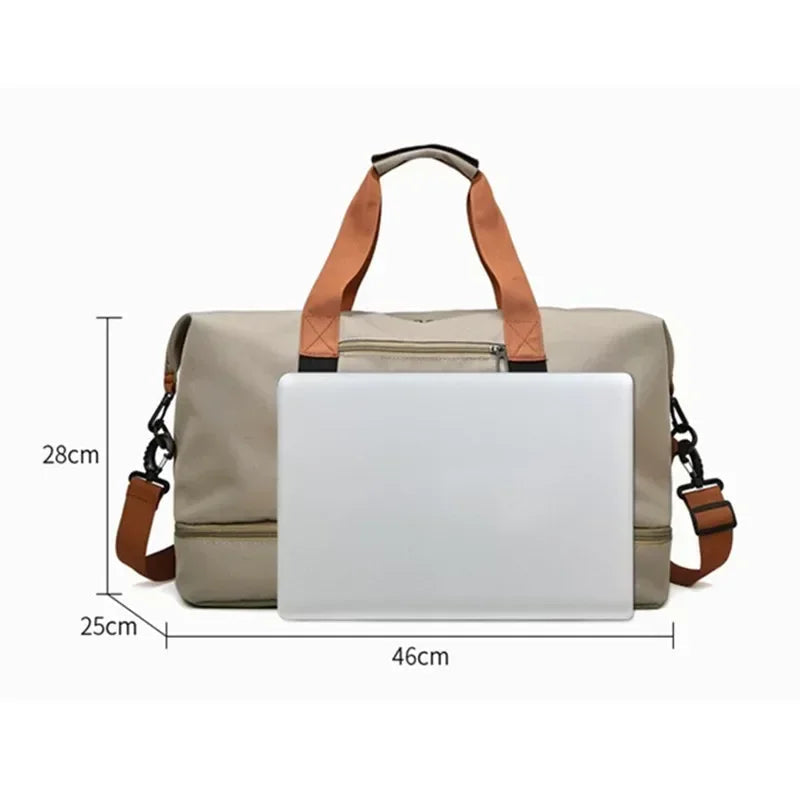 Volaris Fitness Travel Bag - Large Capacity with Wet/Dry Separation & Shoe Compartment