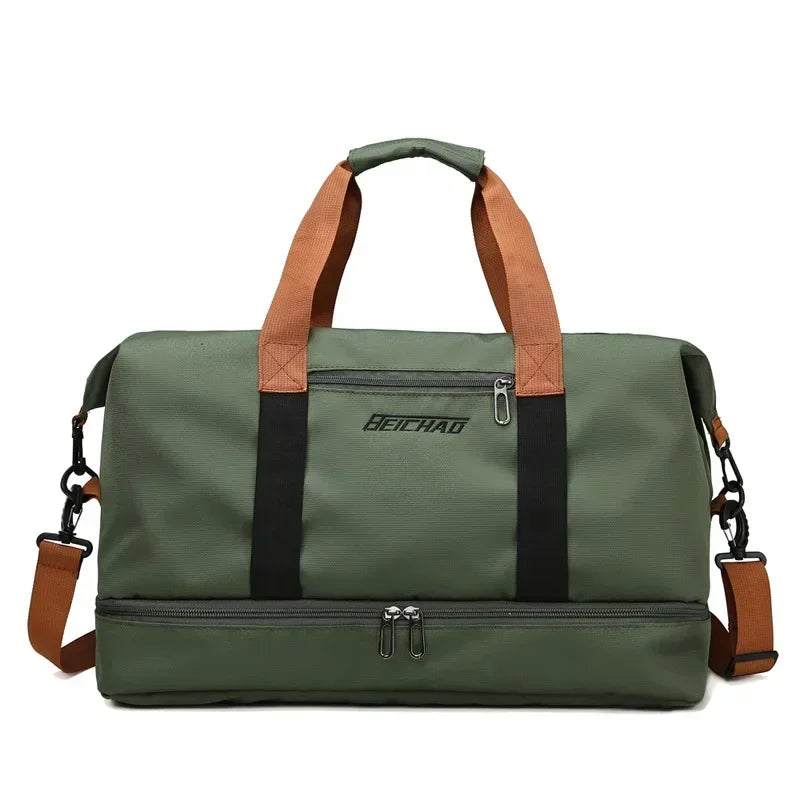 Volaris Fitness Travel Bag - Large Capacity with Wet/Dry Separation & Shoe Compartment