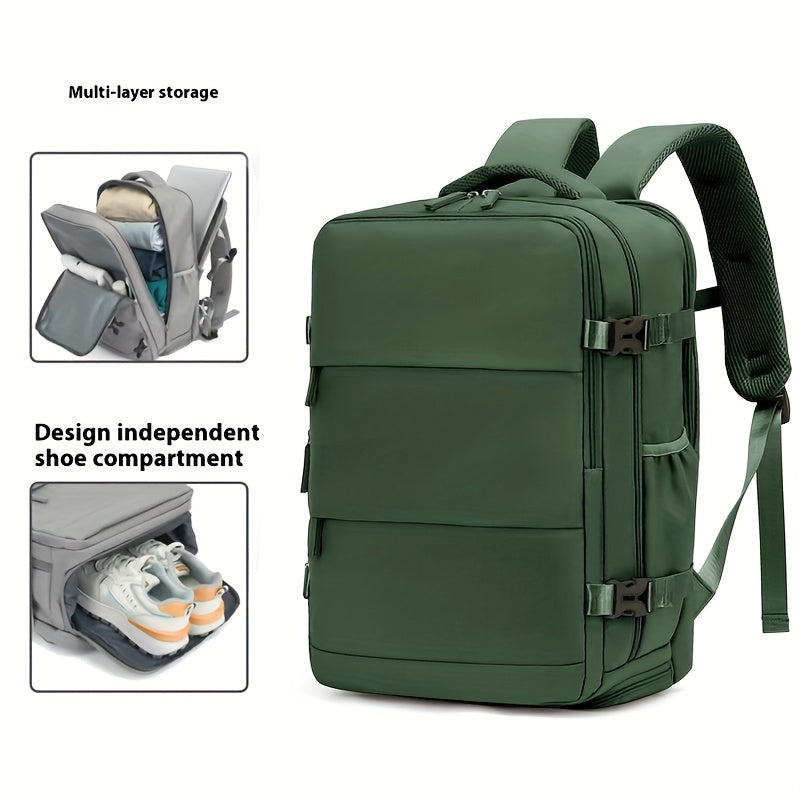 Voyager 40L Travel Backpack with Laptop Compartment & Shoe Pocket