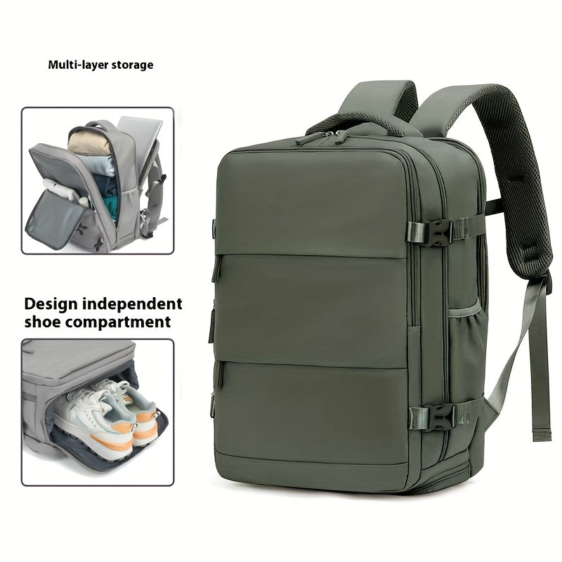 Voyager 40L Travel Backpack with Laptop Compartment & Shoe Pocket
