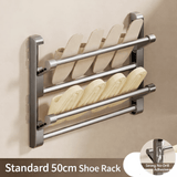 Wall-Mounted Shoe Rack with Drainage System for Smart Shoe Storage