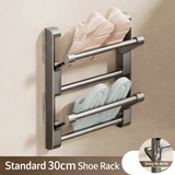 Wall-Mounted Shoe Rack with Drainage System for Smart Shoe Storage