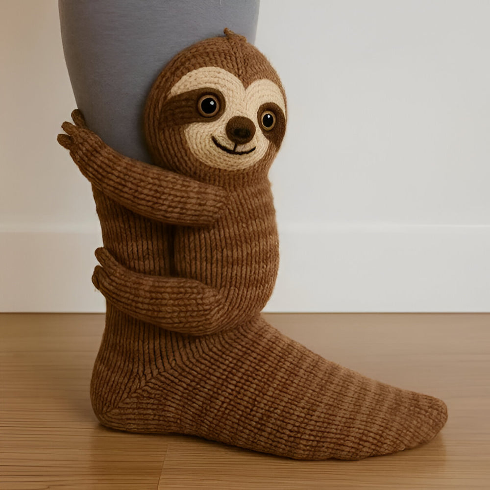 Warm Plush Animal Grip Socks with Non-Slip Sole for Comfort