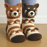 Warm Plush Animal Grip Socks with Non-Slip Sole for Comfort