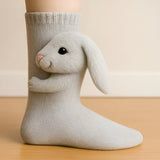Warm Plush Animal Grip Socks with Non-Slip Sole for Comfort