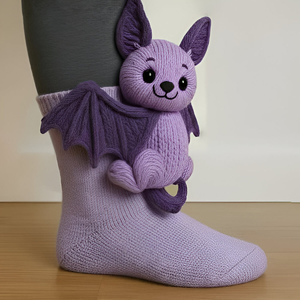 Warm Plush Animal Grip Socks with Non-Slip Sole for Comfort