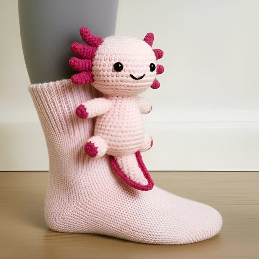 Warm Plush Animal Grip Socks with Non-Slip Sole for Comfort