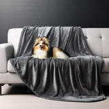 Waterproof Reversible Flannel Throw Blanket - Soft & Versatile