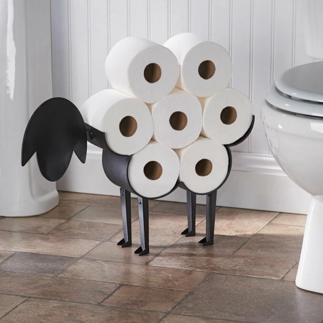 Whimsical Animal Toilet Roll Holder Stand - Fun Stainless Steel Design