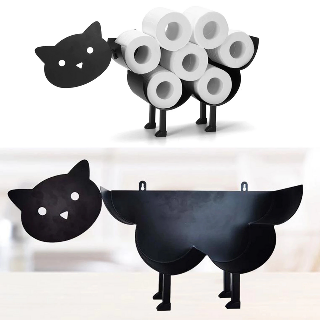 Whimsical Animal Toilet Roll Holder Stand - Fun Stainless Steel Design