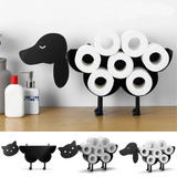 Whimsical Animal Toilet Roll Holder Stand - Fun Stainless Steel Design