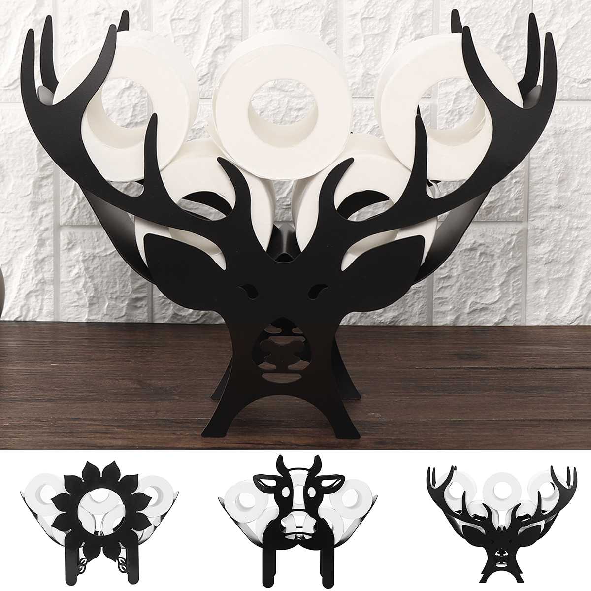 Whimsical Animal Toilet Roll Holder Stand - Fun Stainless Steel Design