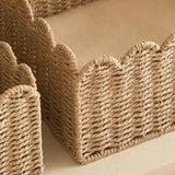WillowNest - Handwoven Wicker Storage Baskets with Wave Edge