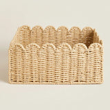 WillowNest - Handwoven Wicker Storage Baskets with Wave Edge