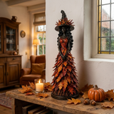 WitchBerry™ Handmade Autumn Witch Figurine - Artisanal Home Decor