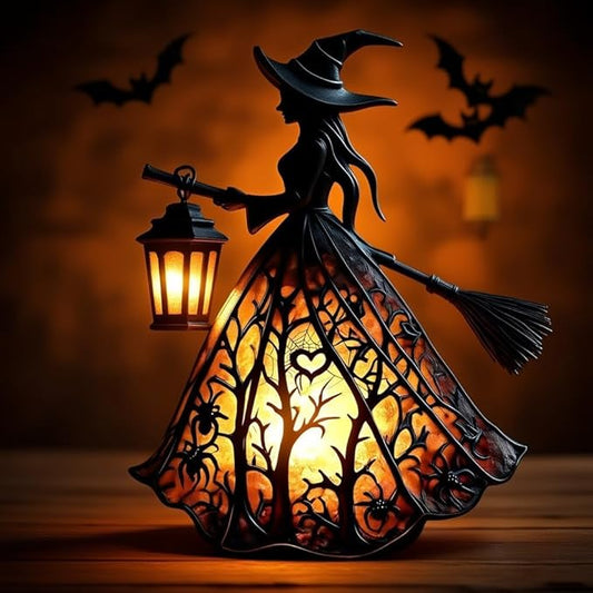 WitchGlow - Enchanting Halloween Lantern with LED Light