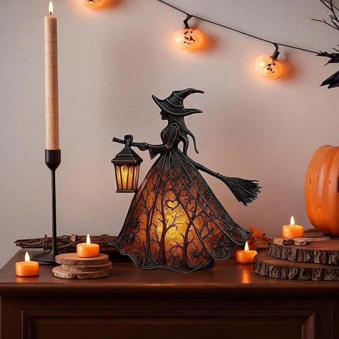 WitchGlow - Enchanting Halloween Lantern with LED Light