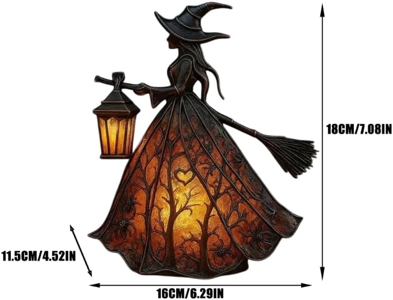 WitchGlow - Enchanting Halloween Lantern with LED Light