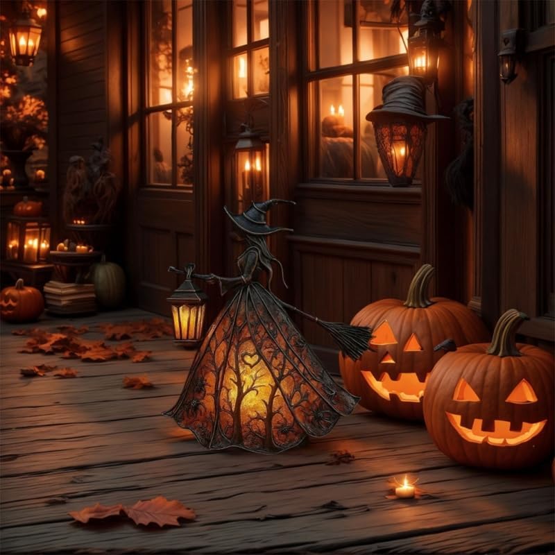 WitchGlow - Enchanting Halloween Lantern with LED Light