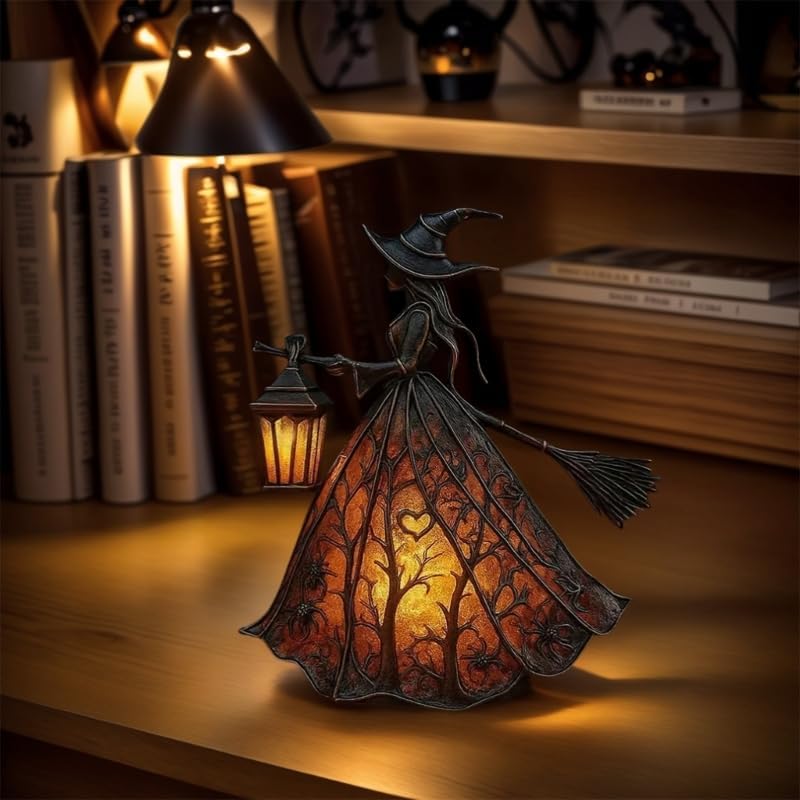 WitchGlow - Enchanting Halloween Lantern with LED Light