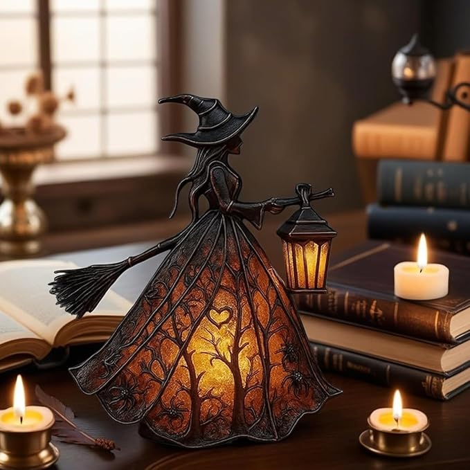 WitchGlow - Enchanting Halloween Lantern with LED Light