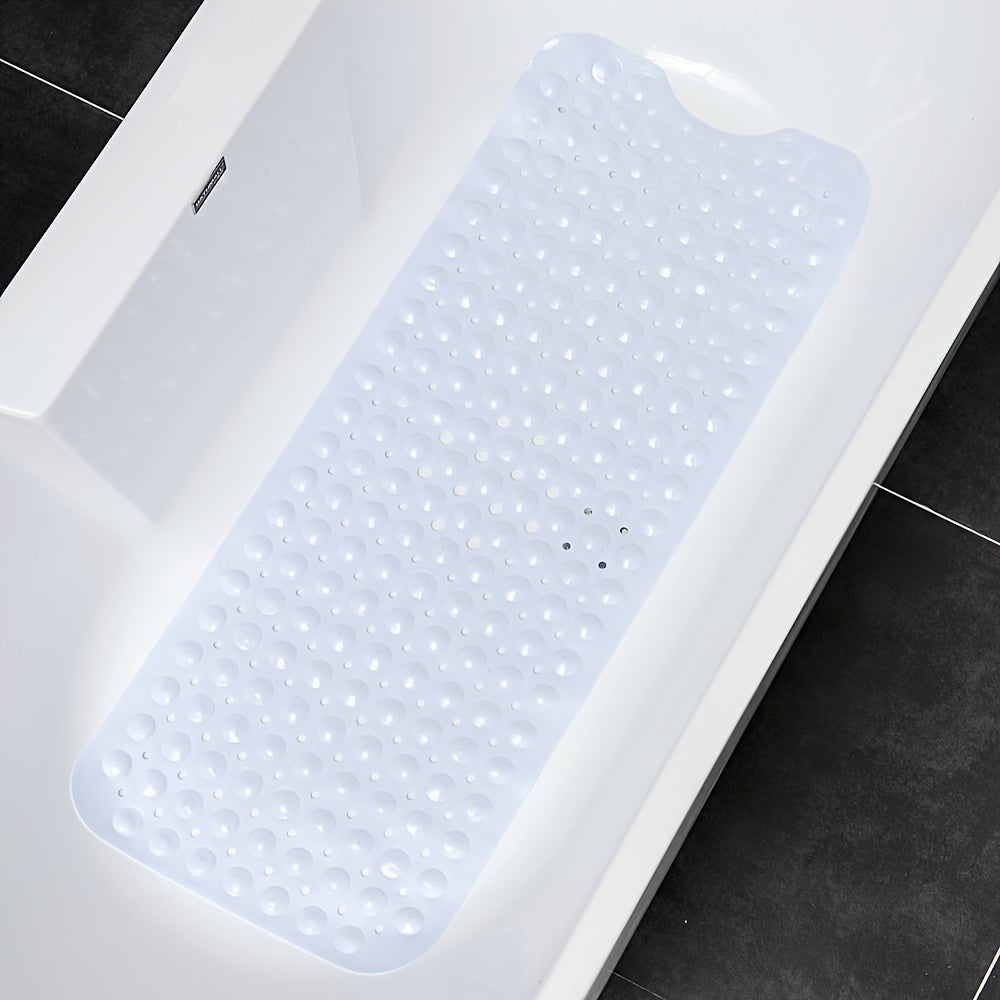 XL Non-Slip Bath Mat - Extra Long Shower Mat with Suction Cups for Safety