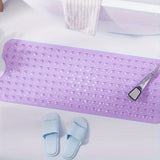 XL Non-Slip Bath Mat - Extra Long Shower Mat with Suction Cups for Safety